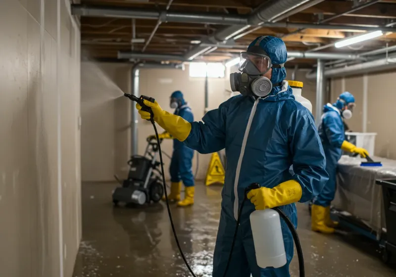 Basement Sanitization and Antimicrobial Treatment process in Garrison, MD